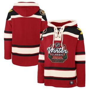 '47 Brand Men's Red 2025 NHL Winter Classic Superior Lacer Pullover Hoodie